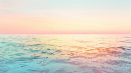 Obraz premium Blurry sea gradient in pastel summer tones