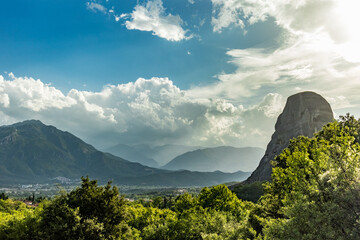 Breathtaking beautiful panoramic landscapes, Meteora, Greece