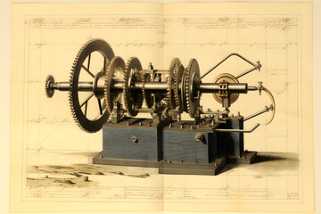 Detailed Illustration and Anatomical Breakdown of a Dynamo Generator