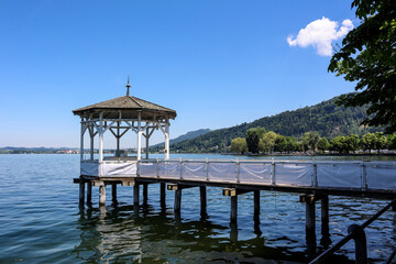 Pavilion on the shore of Lake Constance in Bregenz, Austria