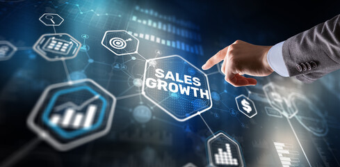 Business development to success and growing growth concept