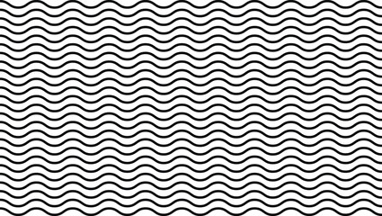 Obraz premium Abstract black and white optical lines pattern,wave stripe abstract geometric covers wavy lines design.
