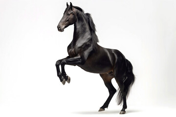 black horse close up