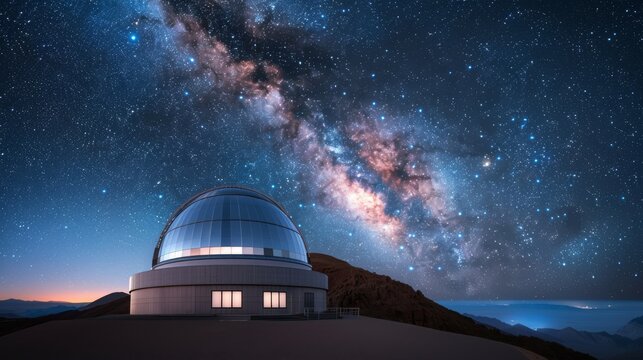 Astronomical observatories.