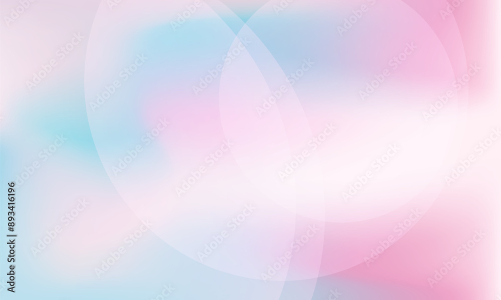 Poster pink blue pastel color gradient abstract background with circles. vector illustration