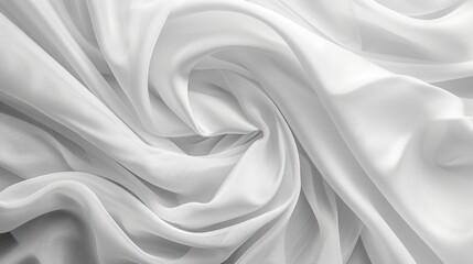 Obraz premium urve of white fabric background