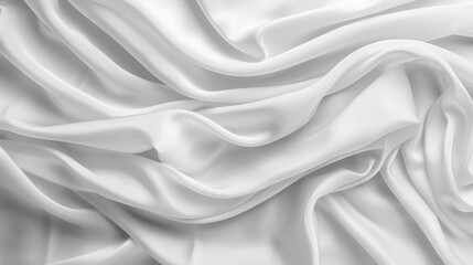 Obraz premium urve of white fabric background