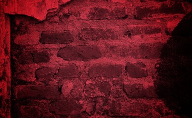Abstract red template, Dark red noisy gradient texture for banner background design with a grainy and vibrant color scheme