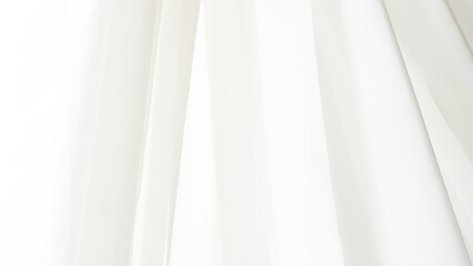 Obraz premium Elegant white tulle background for home textiles and wedding dress fabric