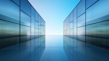 Parallel dimensions with mirrored surfaces