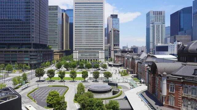 東京駅の風景動画