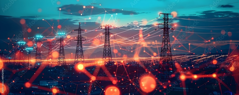 Poster smart grid energy management system with real time data and efficient power distribution