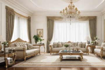 Formal living room interior