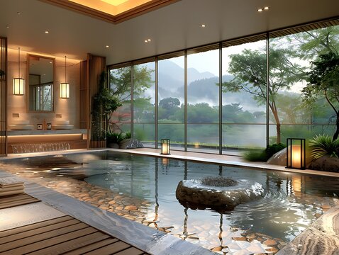 Hotel onzen in Japan.