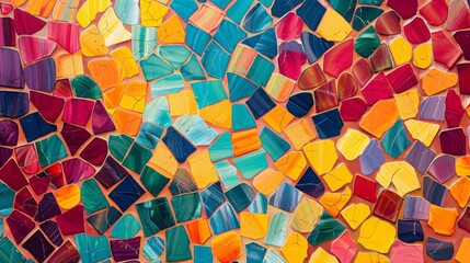 Colorful Mosaic Background.
