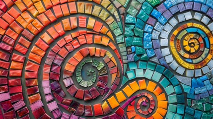 Colorful Mosaic Background.