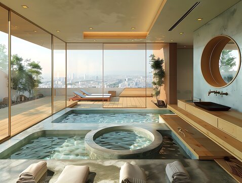 Hotel onzen in Japan.