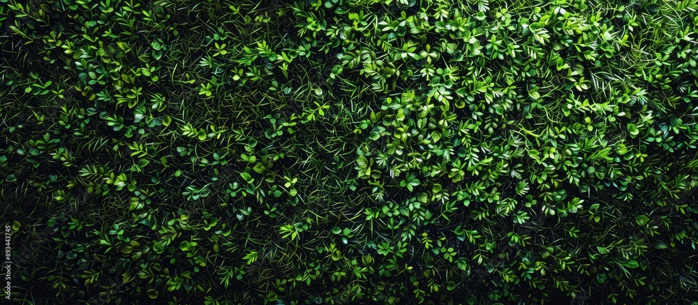 Leinwandbilder texture of artificial grass displayed in a copy space image