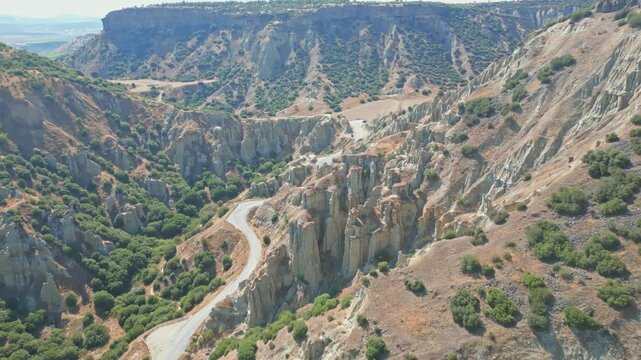 Manisa Kula Fairy Chimneys Aerial View 