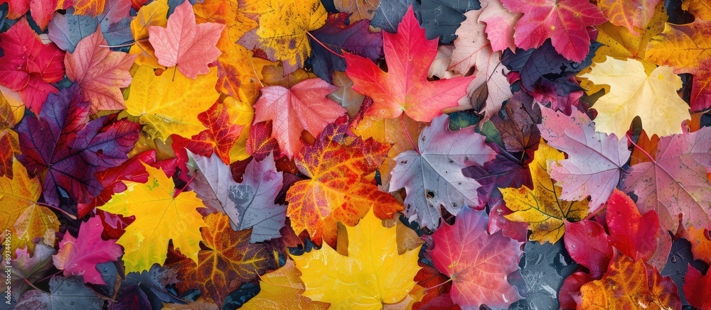 Poster autumn approaches bringing its vibrant array of seasonal images and colors to the fore ideal for a c