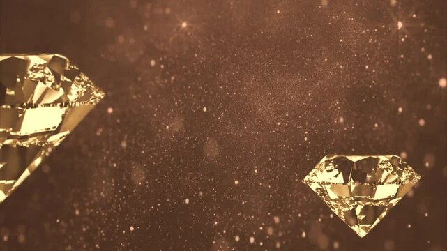 diamond golden background with particles 
led background