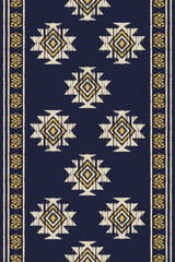 Beautiful Ethnic abstract ikat art. Seamless Kasuri pattern in tribal, folk embroidery, Aztec geometric art ornament print. Design for carpet, wallpaper, clothing, wrapping, fabric,Cover design africa