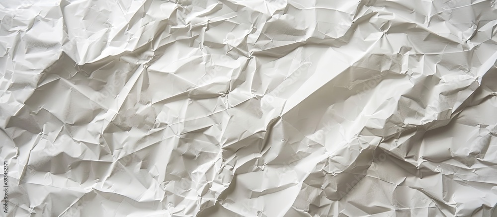 Aufkleber a white paper with crumpled texture suitable for copy space image