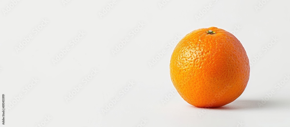 Aufkleber isolated orange fruit on a white background with a clipping path for easy removal with copy space im