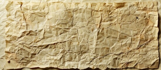 Fototapeta premium An old fashioned paper providing a texture suitable for displaying text or images against a blank backdrop for added visual appeal. with copy space image. Place for adding text or design