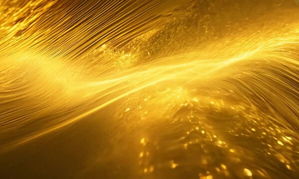 Dynamic gold light rays explode in fiery orange texture, a vibrant burst of cosmic energy