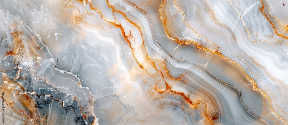 Aufkleber Abstract marble texture in a light color palette with natural patterns, ideal for design art with a stone cement wall texture background and copy space image.