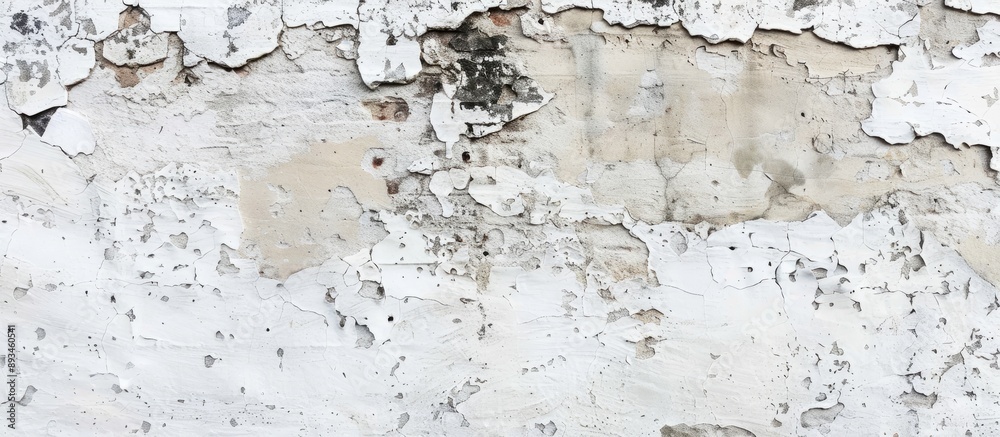 Poster a white weathered wall backdrop with space for text or images.