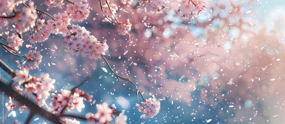 Aufkleber sakura and cherry blossom are terms used interchangeably with 'copy space image.'