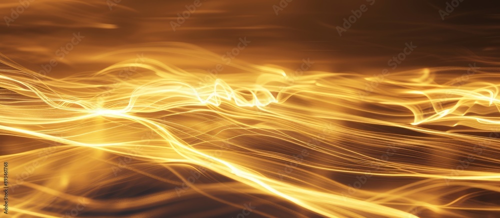 Poster Intriguing and abstract light patterns suitable as a backdrop with copy space image.