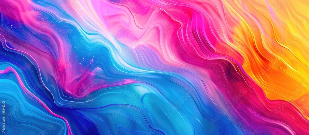 Fototapete vibrant art background with an abstract design, perfect as a backdrop with ample copy space image.