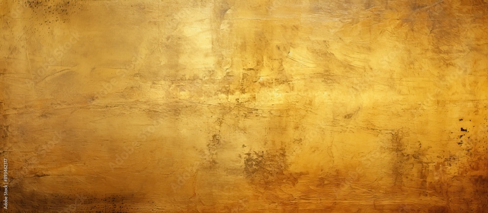 Poster metallic gold background with visible scratches, providing ample copy space image.