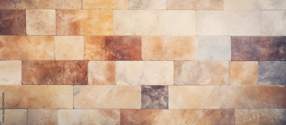 Poster vintage retro style marble and travertine texture background, ideal for copy space image.