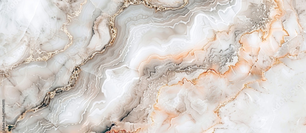 Aufkleber Abstract marble texture in a light color palette with natural patterns, ideal for design art with a stone cement wall texture background and copy space image.