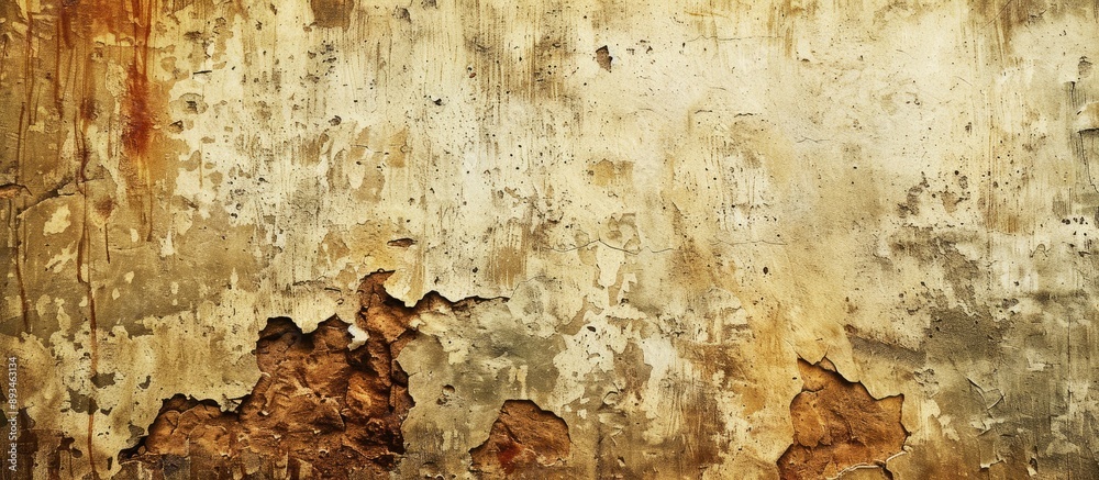 Poster Macro view of a grunge-textured old wall with ample copy space image.