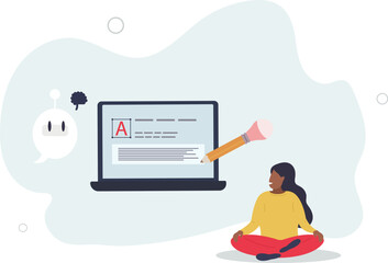 Legal AI and artificial intelligence for justice system.flat design.illustration with people.