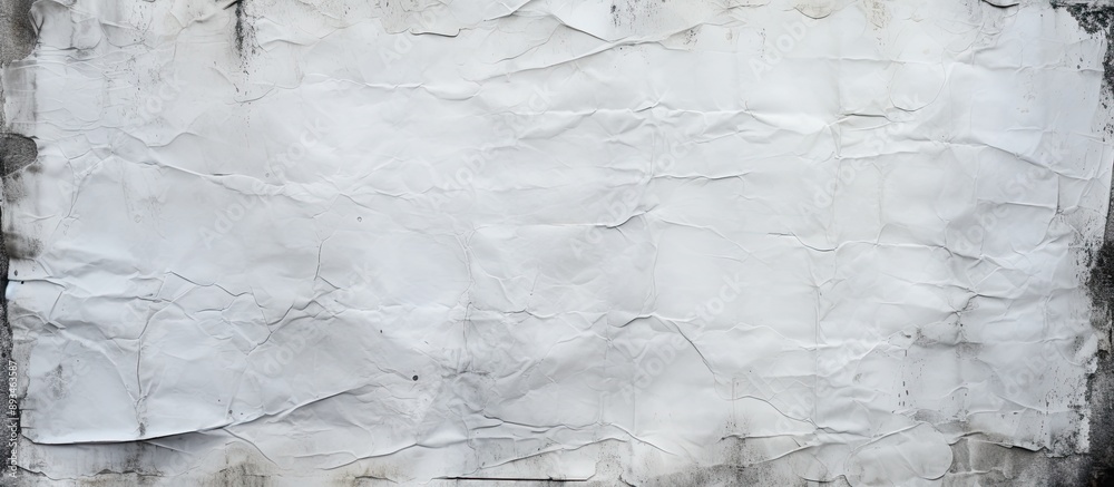 Aufkleber grungy backdrop with a white, creased paper texture and copy space image.