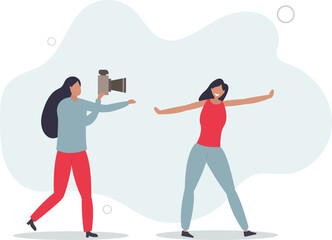 People hobbies and favorite activities.woman photographing model posing.flat design.illustration with people.