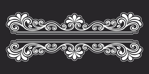 Vintage Baroque Victorian frame border victorian monogram floral engraved scroll ornament wedding