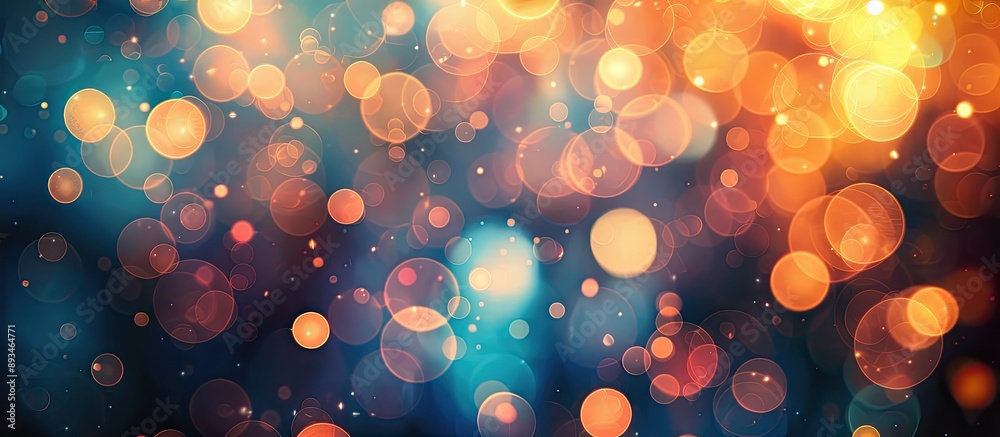 Aufkleber blurry background with abstract light bokeh, perfect as a copy space image.