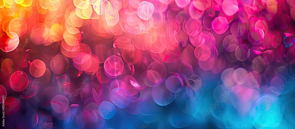 Leinwandbilder abstract background with vibrant colors blended together creating a soft-focus effect, ideal for a c