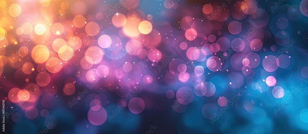 Poster Abstract background with colorful blurred textures, featuring a blue light on the blur image with copy space.