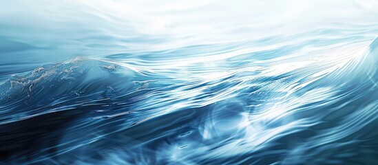Blurry water surface in an abstract image with turbulent flow resembling a river scenery, suitable as a nature-themed copy space image.