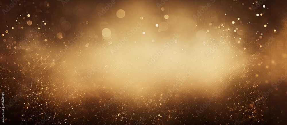 Aufkleber a golden brown background featuring light spots ideal for text design, with a textured appearance re
