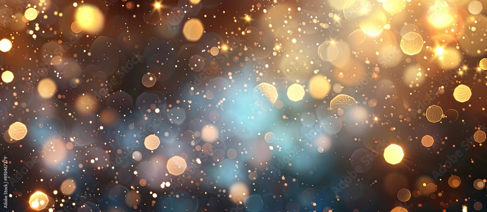 Poster festive bokeh background with vintage lights in a blur, ideal for christmas and new year events feat