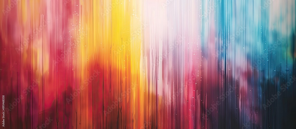 Leinwandbilder a blurry backdrop showcasing a mix of vertical abstract colors, ideal for adding text or graphics in